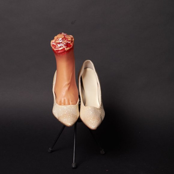 1960s White Ivory Sparkle Pumps Heels - Picture 2 of 8